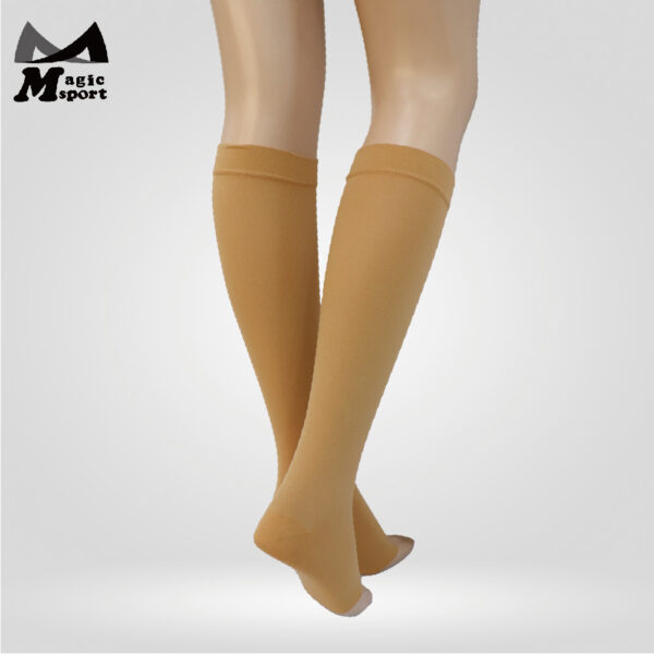 JG-3000_Open Toe Compression Knee High Socks-02