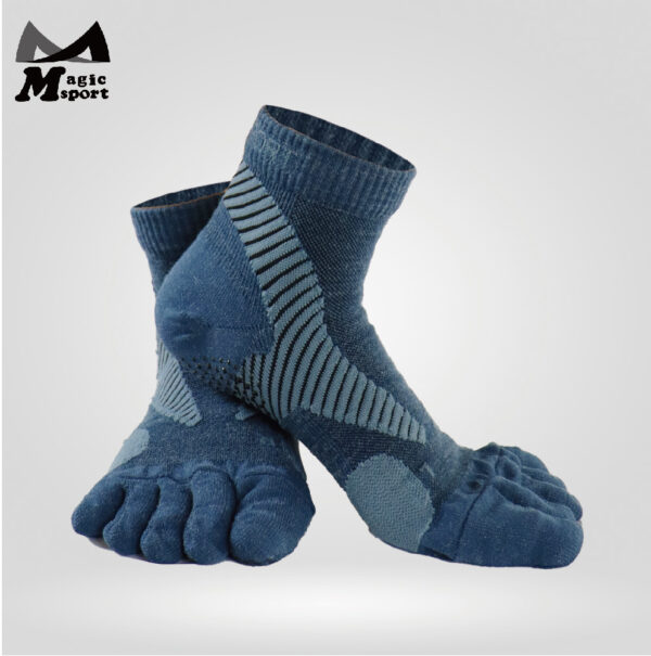 400_Merino Wool Non-Slip Crew Toe Socks_New Blue pro-01
