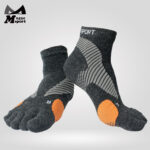 Merino Wool Non-Slip Quarter Toe Socks