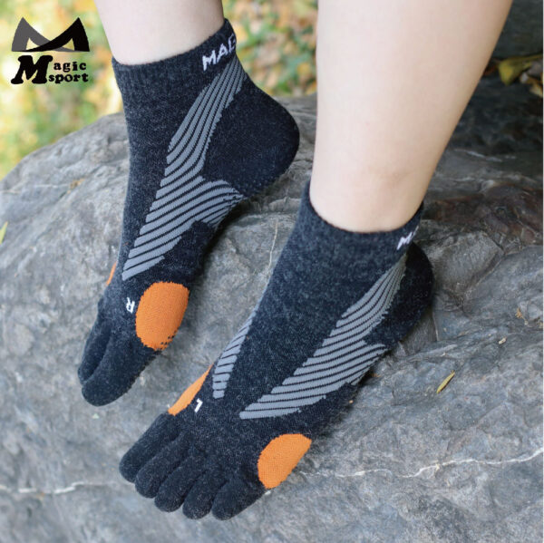 Merino Wool Socks_Non-Slip Socks_Anti-Slip Socks_Yoga Socks_Five Toe Socks_Five Finger Socks_Toe Socks_Quarter Socks