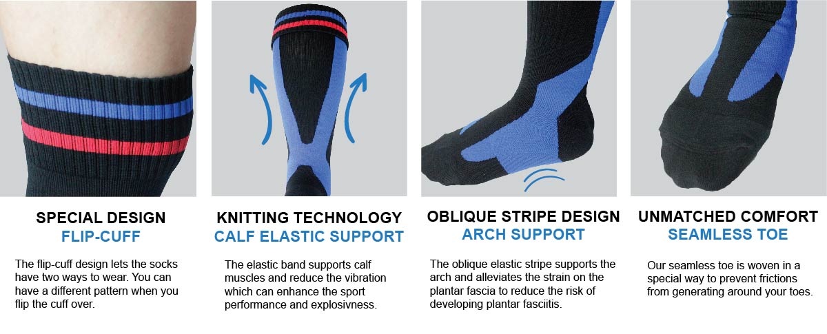 Medical Compression Socks_Graduated Compression Socks_Compression Socks for Men Women_Knee High Socks_Cushion Socks_Stocking