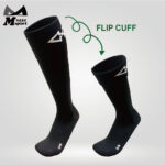 Flip-Cuff Compression Knee High Socks