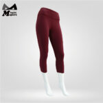 Soft High Waist Yoga Capri Leggings_1