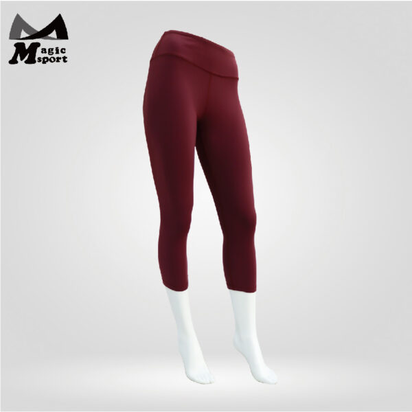 Soft High Waist Yoga Capri Leggings-02