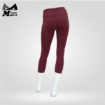 Soft High Waist Yoga Capri Leggings_1