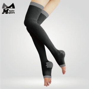 Open Toe Compression Thigh High Sleeves