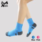 Athletic Cushioned Crew Socks-Blue