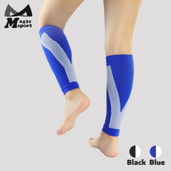 JG-291_Kinesiology Taping Compression Calf Sleeves-Blue