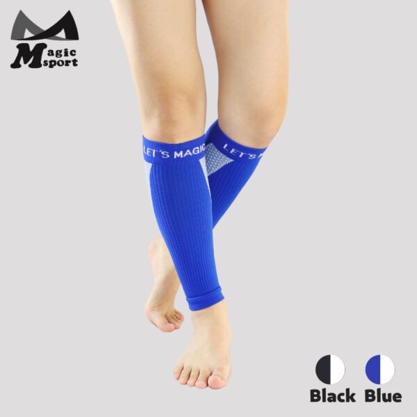 JG-291_Kinesiology Taping Compression Calf Sleeves-Blue