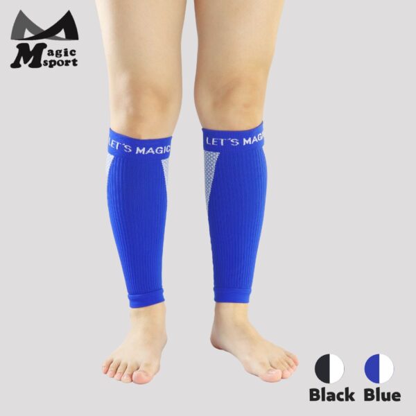 JG-291_Kinesiology Taping Compression Calf Sleeves-Blue