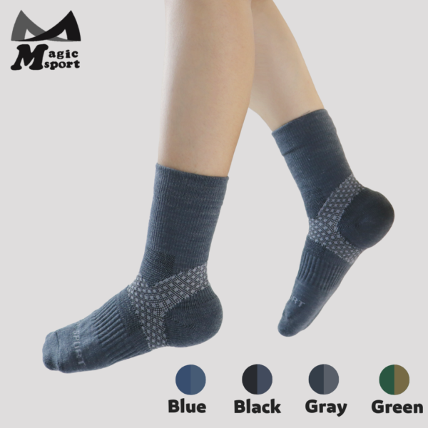 JG-402_Morandi Merino Wool Cushioned Above Ankle Socks-Gray-01