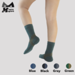 Morandi Merino Wool Cushioned Above Ankle Socks-Green