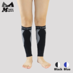 Kinesiology Taping Compression Calf Sleeves Pro-Black