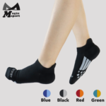 Smartcel Sensitive Foot Padding Ankle Socks-Black