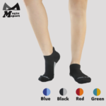 Smartcel Sensitive Foot Padding Ankle Socks-Black