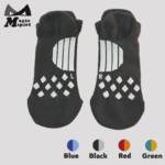 Smartcel Sensitive Foot Padding Ankle Socks-Black