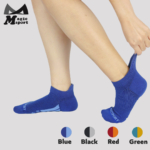 Smartcel sensitive foot padding ankle socks-Blue