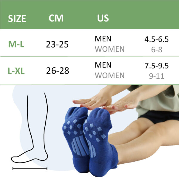 Smartcel-sensitive-foot-padding-ankle-socks-Blue