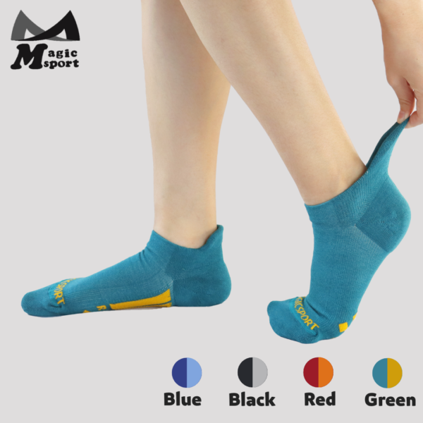 Smartcel-sensitive-foot-padding-ankle-socks-Green