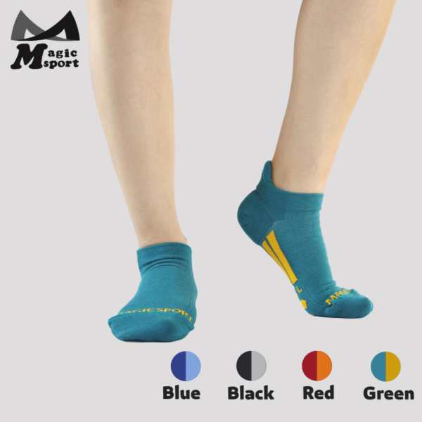 Smartcel-sensitive-foot-padding-ankle-socks-Green