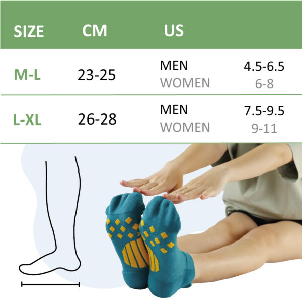 Smartcel-sensitive-foot-padding-ankle-socks-Green