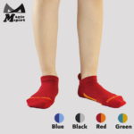 Smartcel Sensitive Foot Padding Ankle Socks-Red