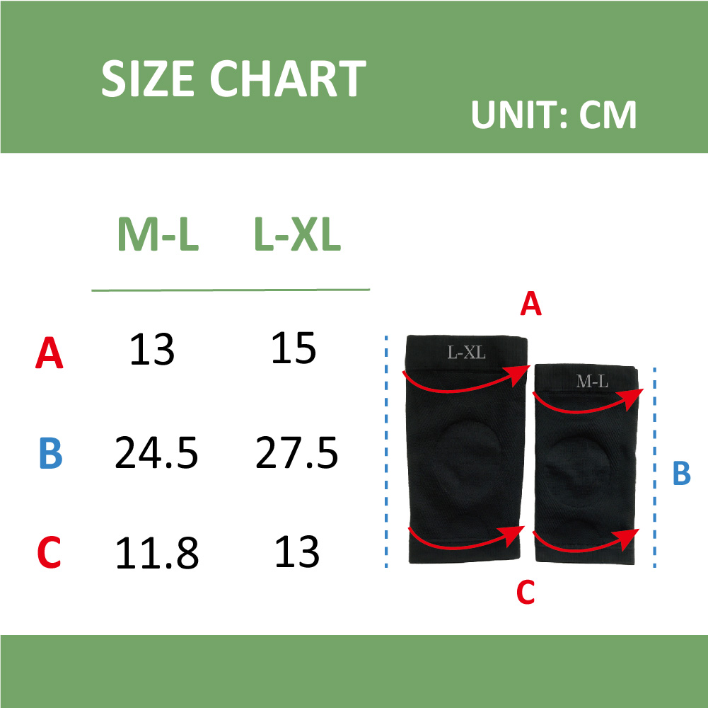 Under armour knee hot sale pads size chart