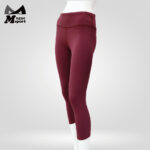 Soft High Waist Yoga Capri Leggings_1