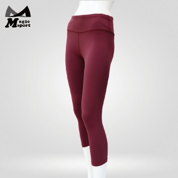 Soft High Waist Yoga Capri Leggings-01